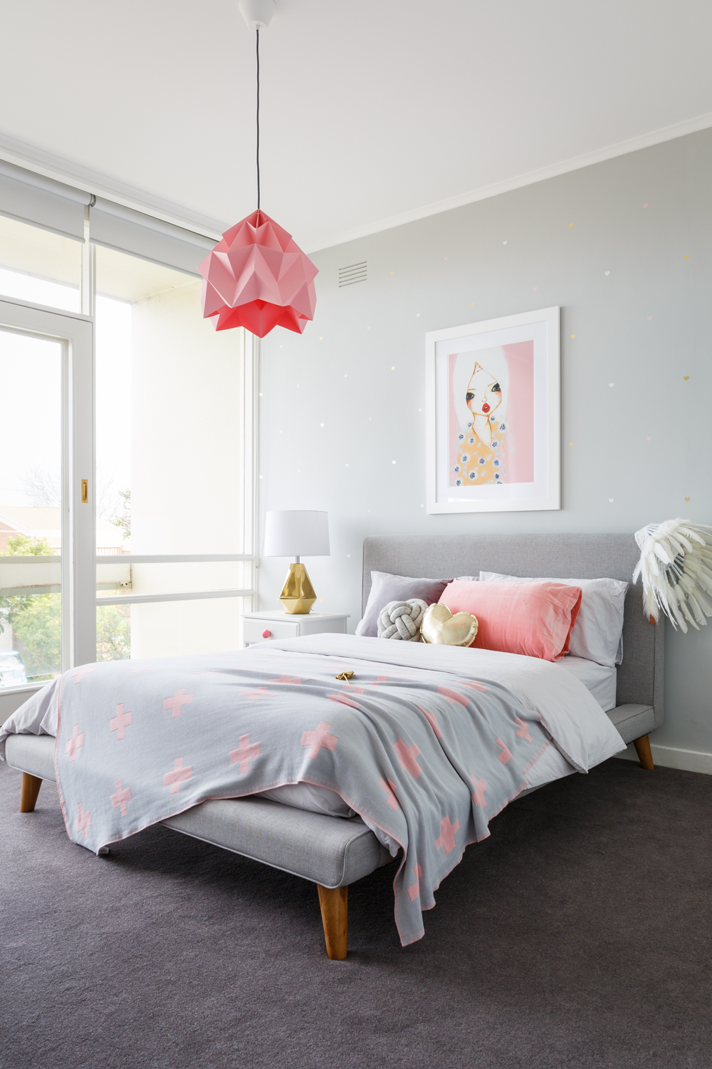 Pink And Grey Bedroom Pictures