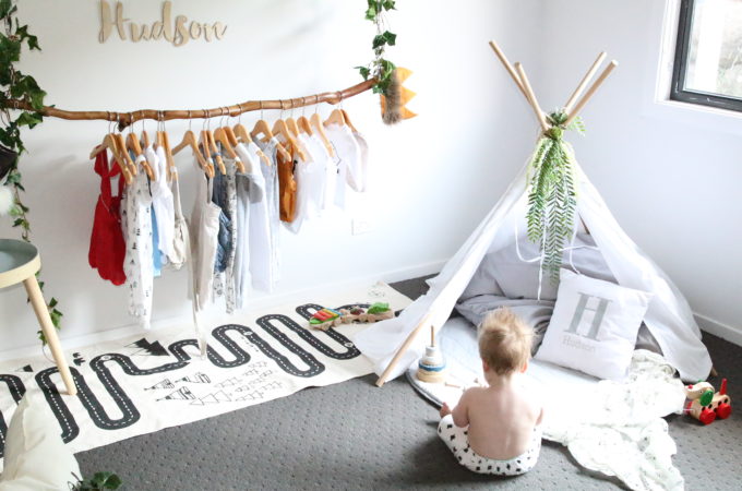 Hudson gender neutral natural nursery