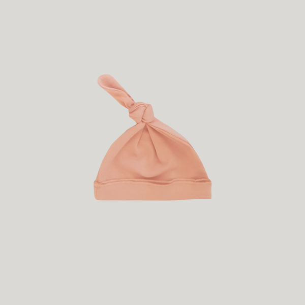Sustainble Fashion - Pip + Lenny Knotted Hat Salmon