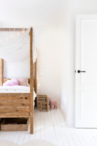Feminine and Ethereal Four Poster Bed