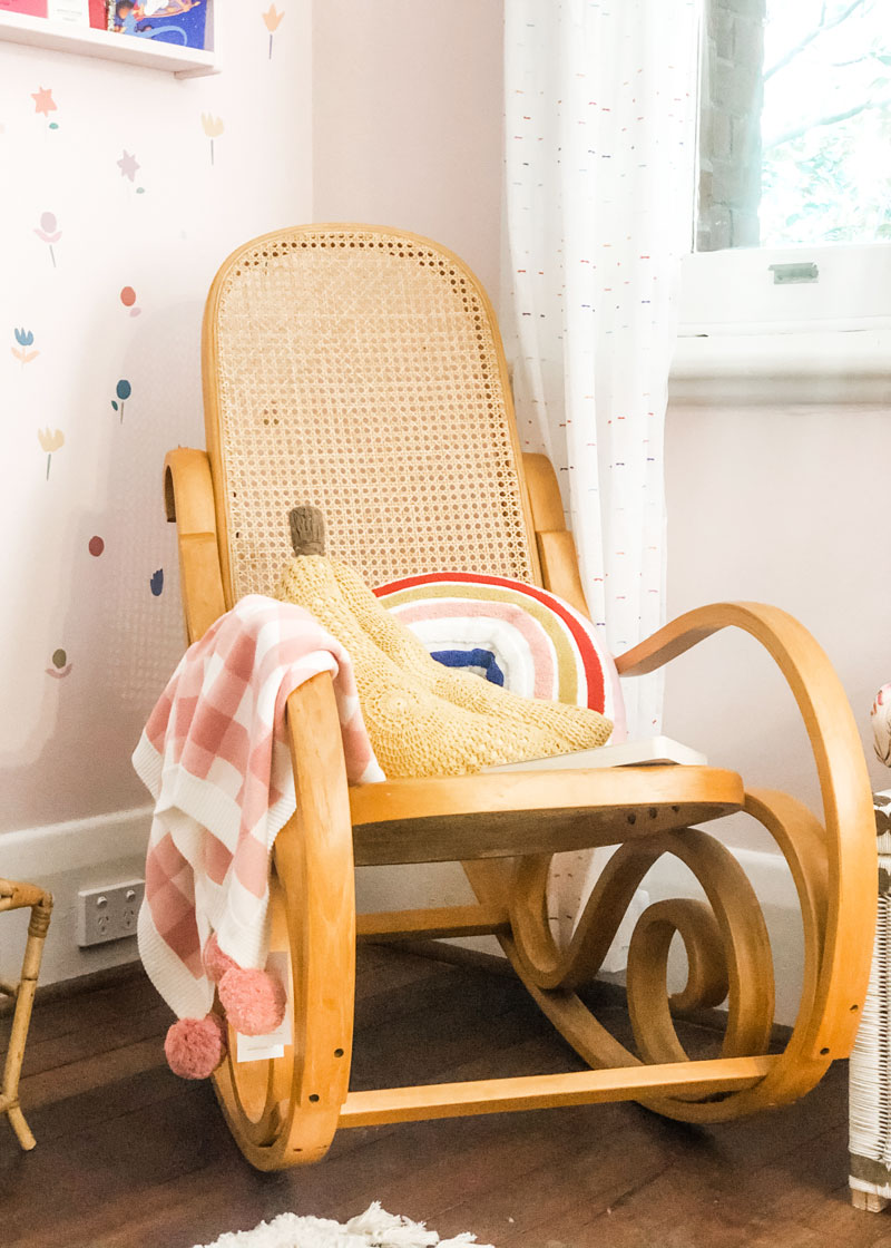 Andies-Retro-Floral-Nursery-Rocking-Chair - Minty Magazine