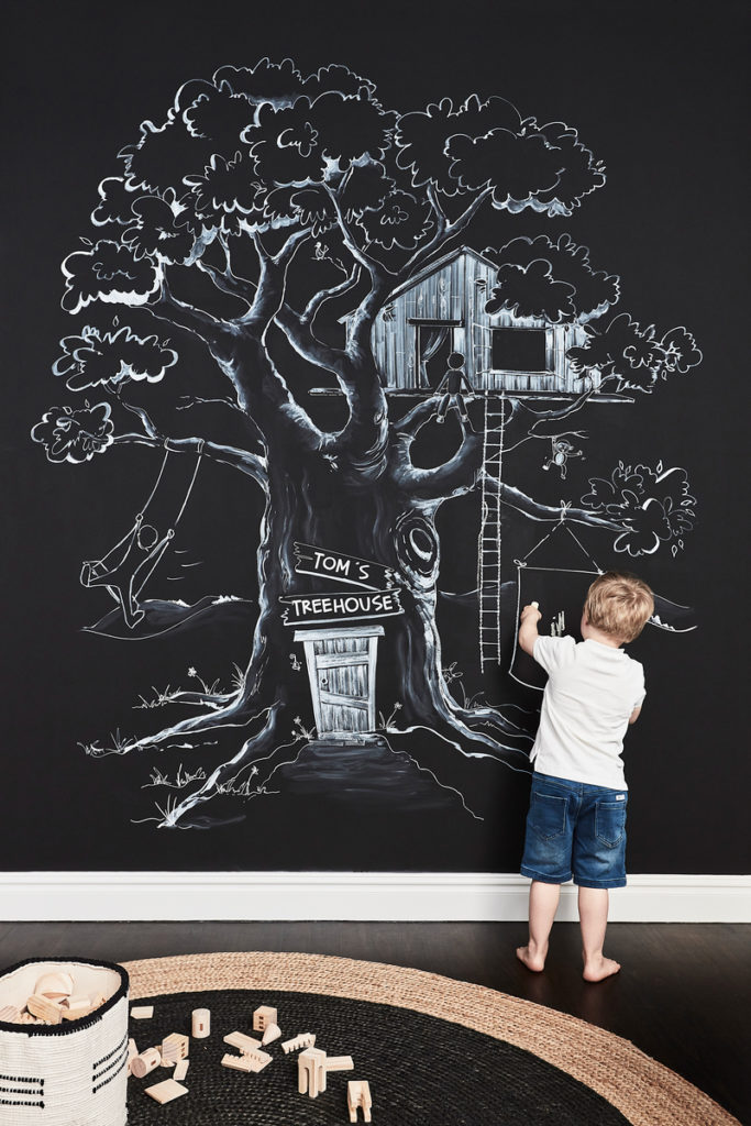 Chalk Blackboard Art Mural
