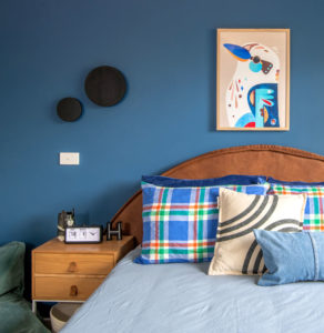 Bold Blue Bedside