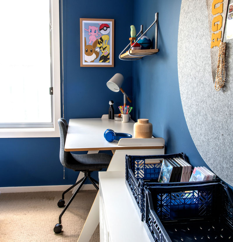 Bold Blue Desk