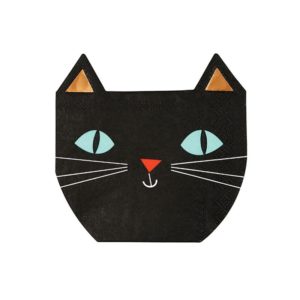 Halloween-Round-Up-Party Love Black Cat Napkins