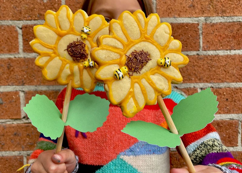 Sunflower cookie