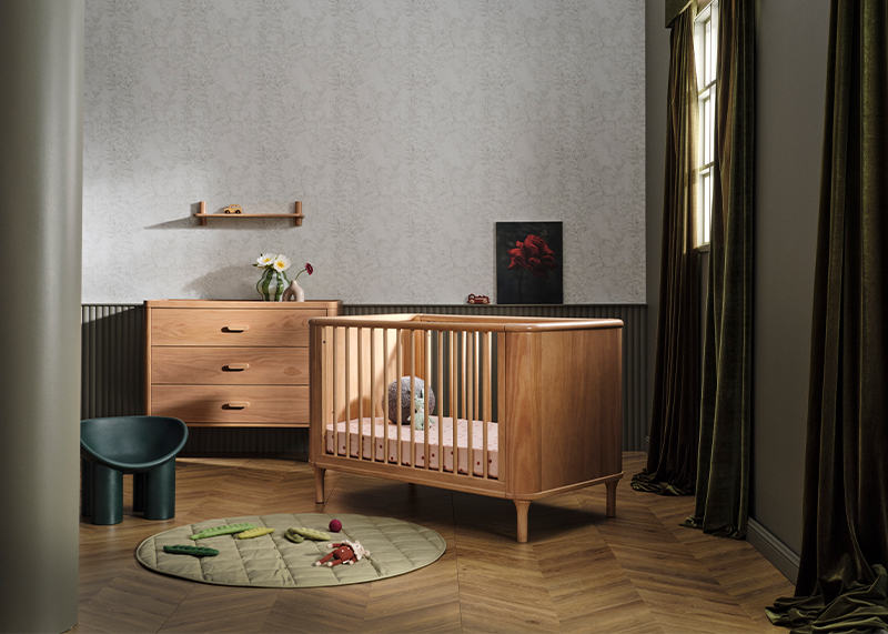 Tasman Eco Willow Collection Cot and Drawers